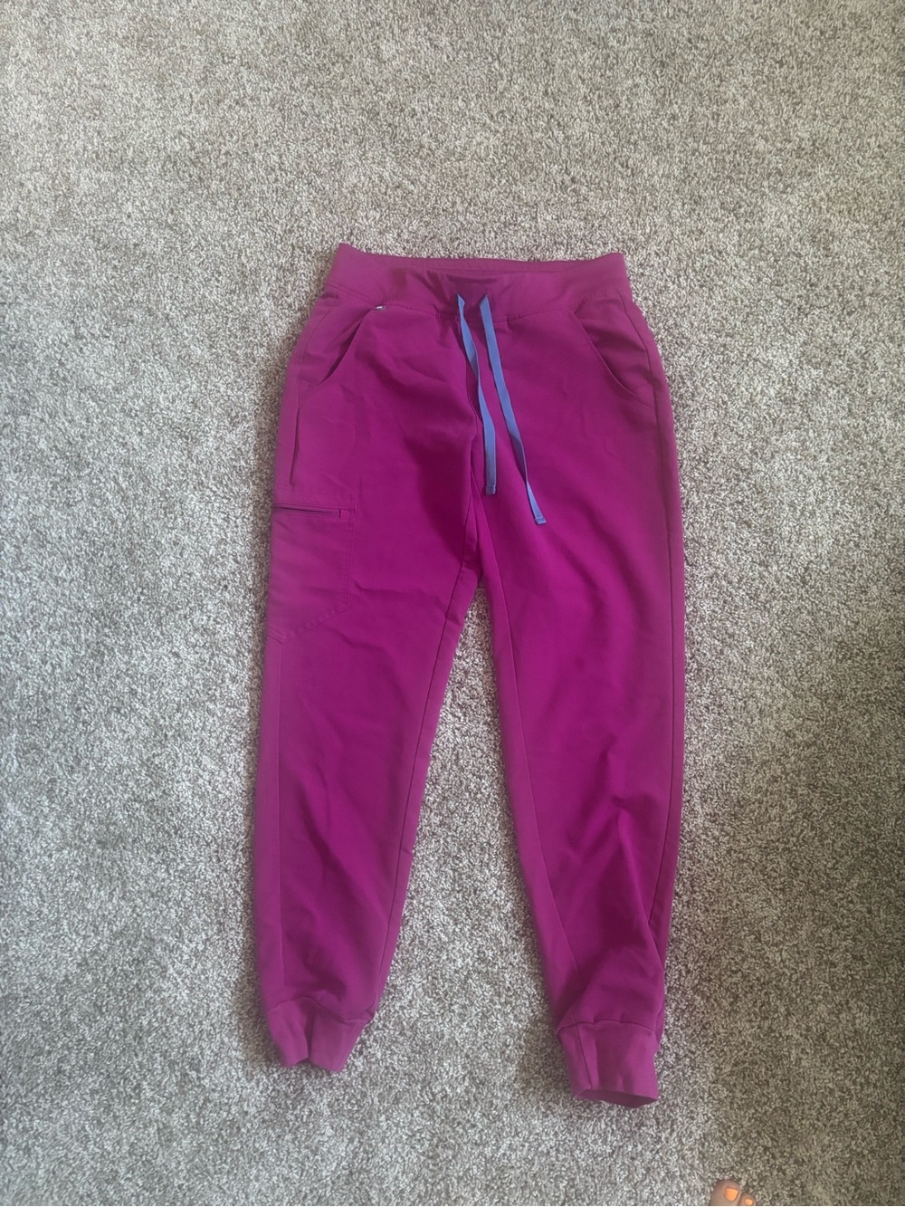 Womens Figs Fuchsia Zamora Joggers - small